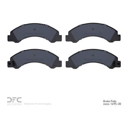Dynamic Friction Co DFC 3000 Ceramic Brake Pads - 1310-1695-00